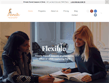 Tablet Screenshot of private-frenchlessons-paris.com